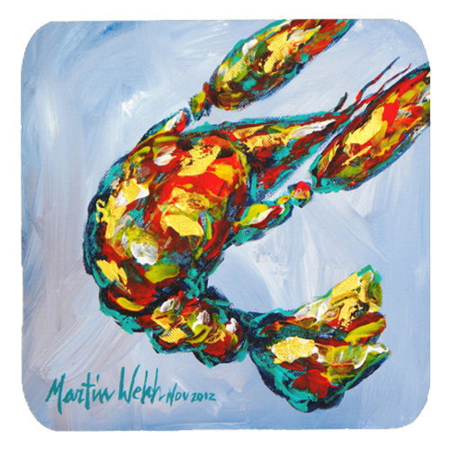 Crawfish Iced Crawfish Foam Coasters, Set Of 4