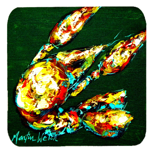 Crawfish Smudge Foam Coasters, Set Of 4