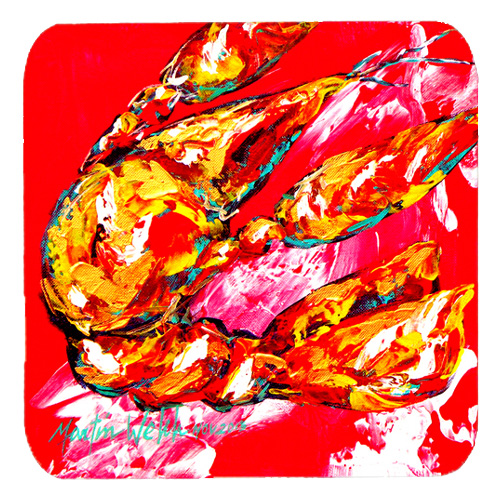 MW1067FC Crawfish Too Hot Foam Coasters- Set Of 4