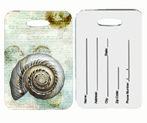 Shells Luggage Tags, Pair Of 2
