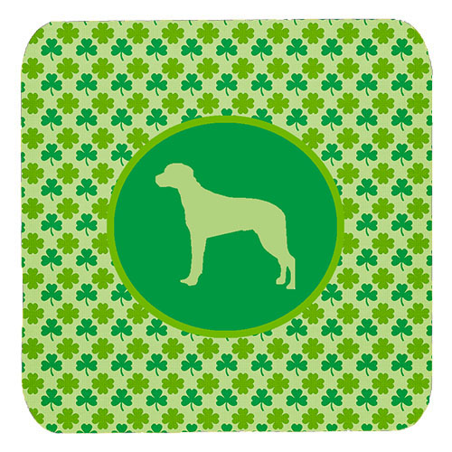 Rhodesian Ridgeback Lucky Shamrock Foam Coasters, Set Of 4