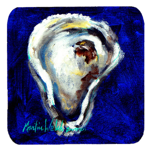 MW1047FC Oyster One Shell Foam Coasters- Set Of 4