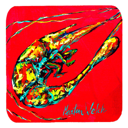 MW1023FC Shrimp Day Dream Foam Coasters- Set Of 4