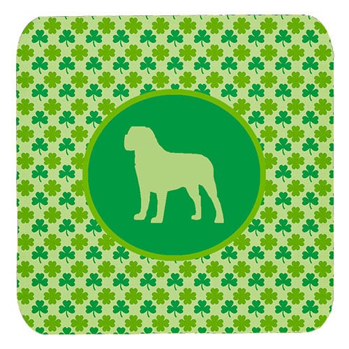 Mastiff Lucky Shamrock Foam Coasters, Set Of 4