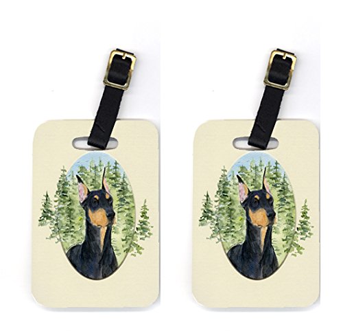 Doberman Luggage Tags- Pair Of 2