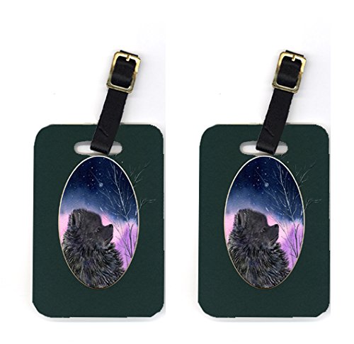 Pomeranian Luggage Tags- Pair Of 2