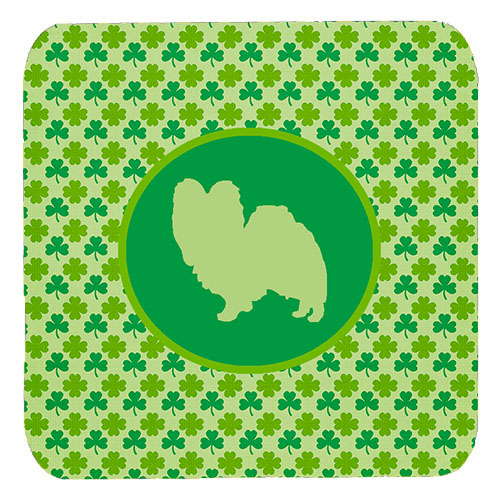 Papillon Lucky Shamrock Foam Coasters, Set Of 4