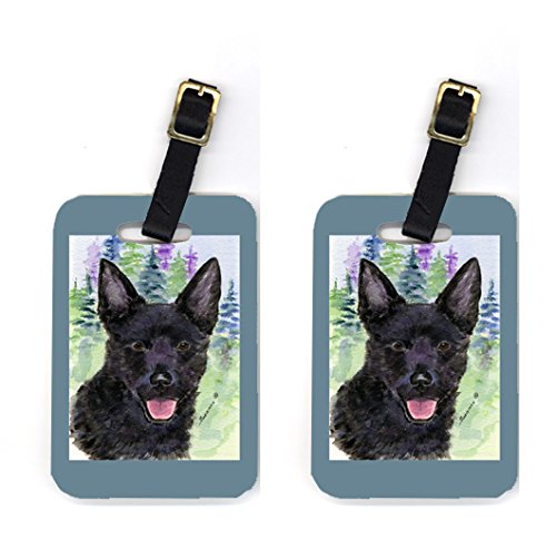 Australian Kelpie Luggage Tags, Pair Of 2