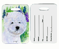 Westie Luggage Tags- Pair Of 2