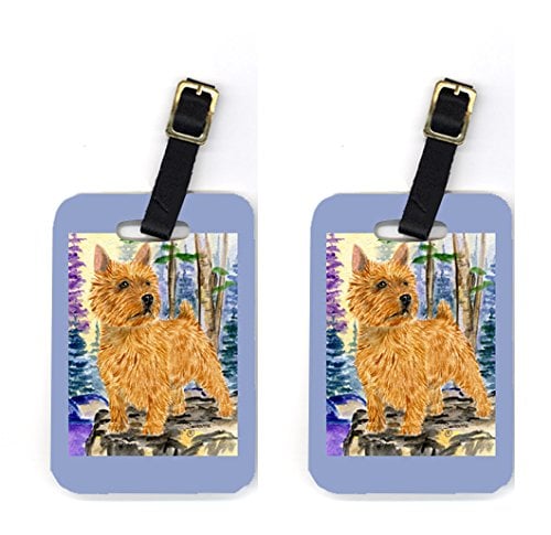 Norwich Terrier Luggage Tags- Pair Of 2