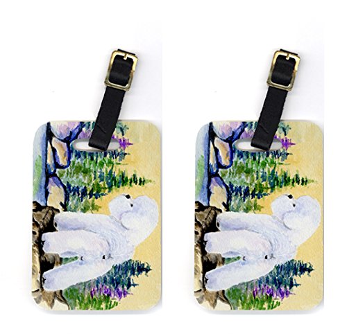 Bichon Frise Luggage Tags- Pair Of 2
