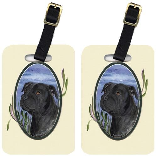 Staffie Luggage Tags- Pair Of 2