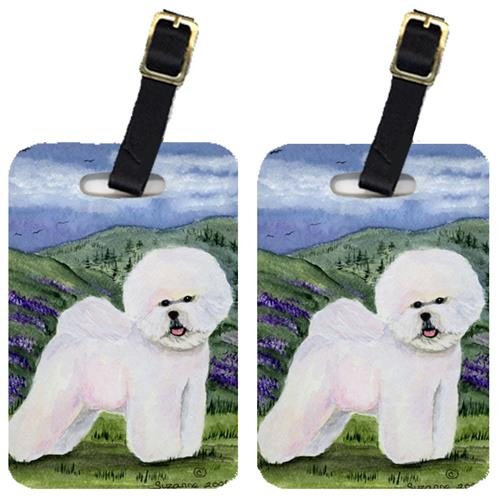 Bichon Frise Luggage Tags- Pair Of 2
