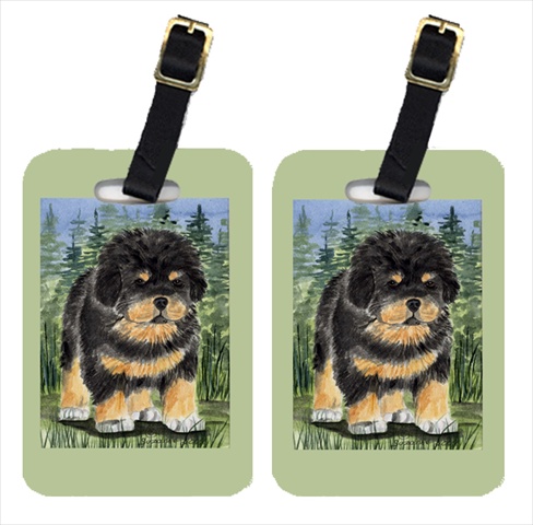 Tibetan Mastiff Luggage Tags- Pair Of 2