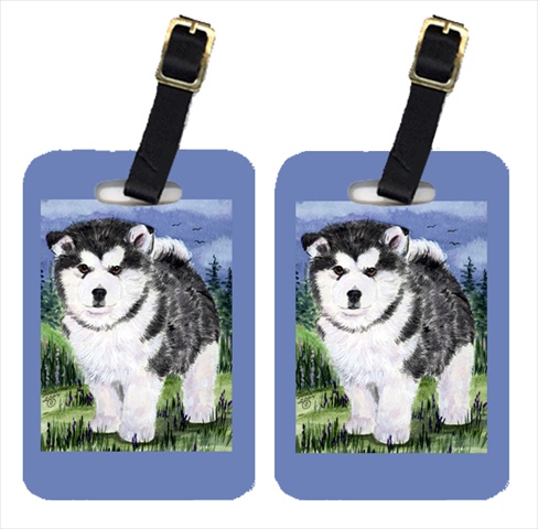 Alaskan Malamute Luggage Tags- Pair Of 2