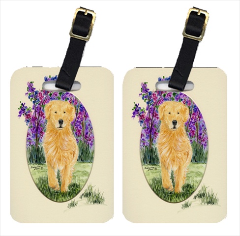 Golden Retriever Luggage Tags, Pair Of 2