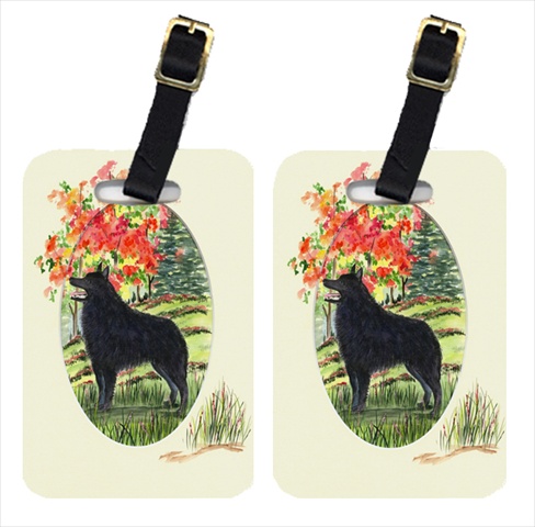 Schipperke Luggage Tags- Pair Of 2