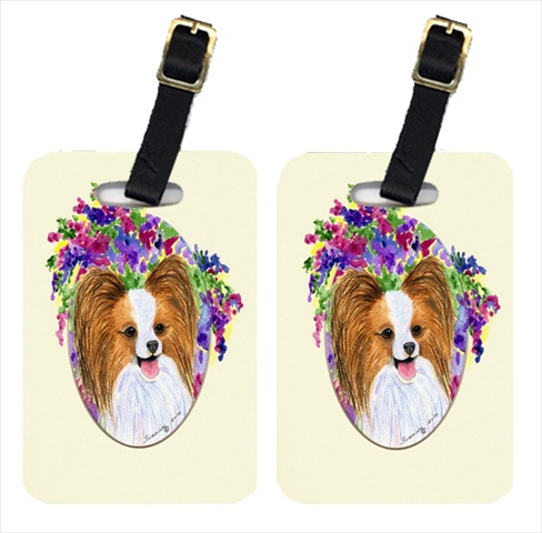 Papillon Luggage Tags- Pair Of 2