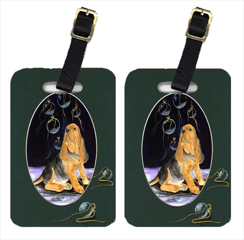 Bloodhound Luggage Tags- Pair Of 2