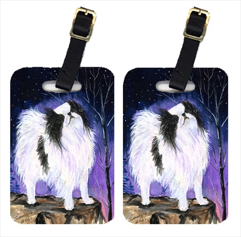 Japanese Chin Luggage Tags, Pair Of 2