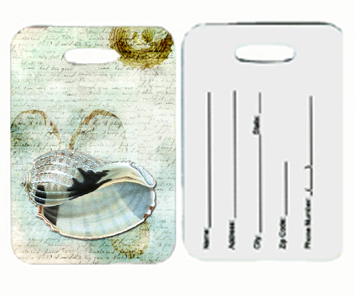 Shells Luggage Tags- Pair Of 2