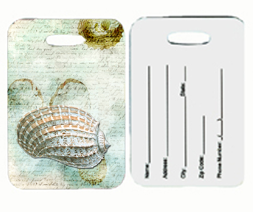 Shells Luggage Tags- Pair Of 2