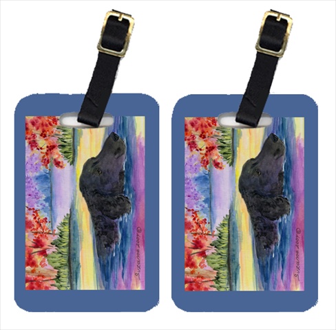 Curly Coated Retriever Luggage Tags, Pair Of 2