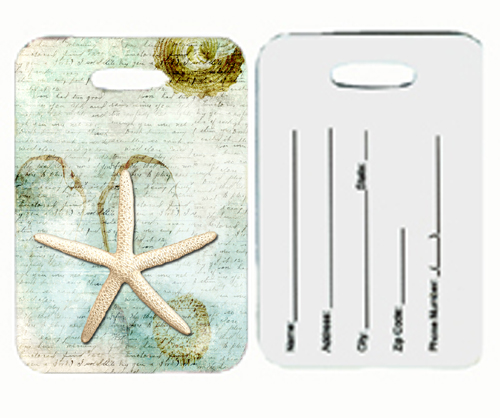 Starfish Luggage Tags- Pair Of 2