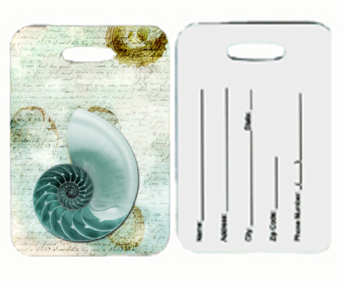 Shells Luggage Tags- Pair Of 2