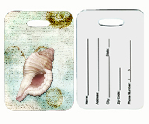 Shells Luggage Tags- Pair Of 2