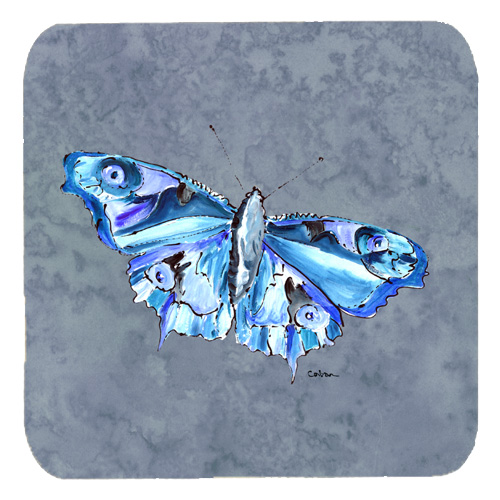 Butterfly On Gray Foam Coasters, Set Of 4