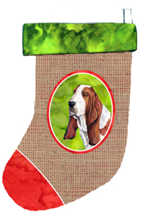 Basset Hound Christmas Stocking