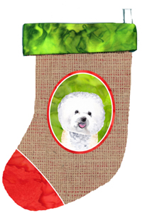Bichon Frise Christmas Stocking