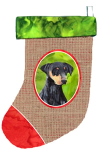 Doberman Christmas Stocking