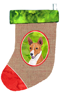 Basenji Christmas Stocking