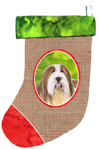 Bearded Collie Christmas Stocking