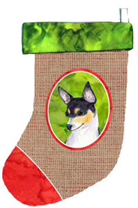 Fox Terrier Christmas Stocking