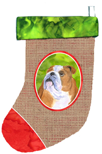 Bulldog English Christmas Stocking