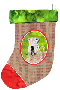 Wheaten Terrier Soft Coated Christmas Stocking