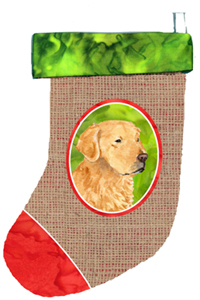 Golden Retriever Christmas Stocking