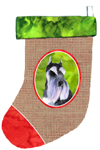 SS2047-CS Schnauzer Christmas Stocking