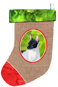 Rat Terrier Christmas Stocking
