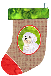 SS2051-CS Maltese Christmas Stocking