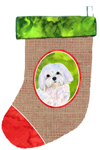 Maltese Christmas Stocking