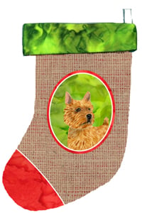 Norwich Terrier Christmas Stocking