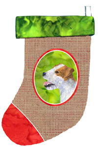 Jack Russell Terrier Christmas Stocking