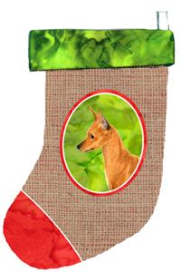 Min Pin Christmas Stocking
