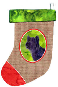 Skye Terrier Christmas Stocking