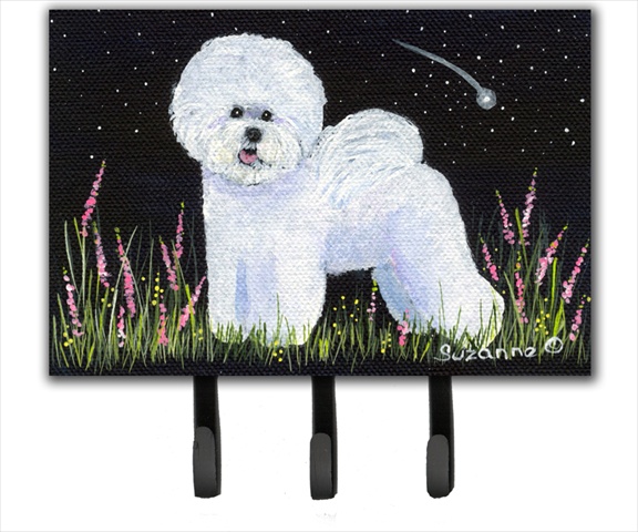 Bichon Frise Leash Holder Or Key Hook