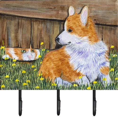 SS8213TH68 Corgi Leash Holder Or Key Hook